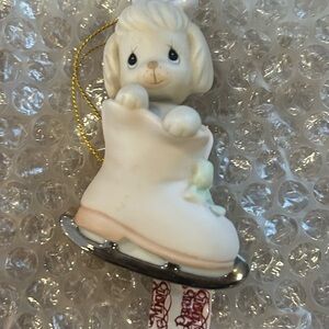 Precious Moments #183903 - Ornament - When The Skating’s Ruff, Try Prayer